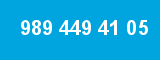 989 449 41 05 989 449 41 05